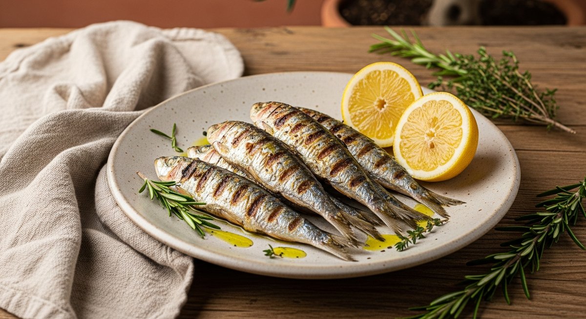 Sardines grillées au citron